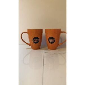 2 Oklahoma State University Orange Coffee Mugs